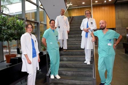 Das Innsbrucker Studienteam bestehend aus Sabina Sahanic, Thomas Sonnweber, Klinikdirektor Günter Weiss, Judith Löffler-Ragg und Ivan Tancevski. 