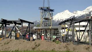 Bau der Magistrale am LKH Hall